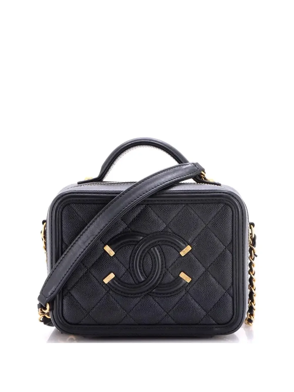 Chanel Filigree Vanity Case Quilted #270732C41B